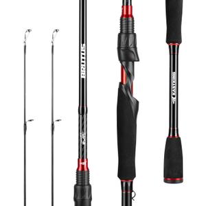 KastKing Brutus Twin‑Tip Spinning Rods & Casting Fishing Rods, 7'-MH-2Pcs+Extra Tip