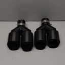 Carbon Fiber Dual Exhaust Tip 2.5 Inch Inlet 4 Inch Outlet Dual Carbon Fiber Exhaust Tip, 2 Pack