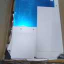 Lighted Makeup Vanity Desk, 35.4W x 15.7'D x 54H, White (with Lights and Mirror, Dimming Function, 2 Drawers and 1 Cabiniet, Open Shelves) by Boahaus