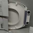 KOHLER K-26801-0 Impro ReadyLatch Quiet Close Elongated Toilet Seat, White Toilet Seat, Grip-Tight Bumpers, New Home Essentials, Slam Prevention