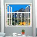 36.22-61.41" Wide Window Guards for Child Safety White 2 Piece