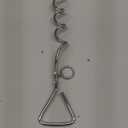 WePet Dog Tie-Out Stake, Durable Silver Spiral Anchorstake, Secure Outdoor Tethering for All Cable Leash Chain, Camping Yard, Rust-Resistant, Easy Installation, Medium, 16 Inch