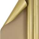 JAM Paper Gift Wrap - Kraft Wrapping Paper - 50 Sq Ft Total - Gold Kraft Paper - 2 Rolls/Pack