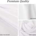 WIGENIUS 10 Pack White Table Cloth Rectangle Tablecloths 60X102 Inch,Polyester Table Cloth for 6 Foot Rectangle Tables,Wrinkle Resistant Washable Fabric Table Covers for Party,Wedding Banquet