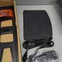 Rolling TV Stand with Power Outlet, Mobile TV Carts for 23-55 60 Inch TVs Curved/Flat Screen up to 88 lbs,Tilt Height Adjustable Portable TV Stand with wheels for Home Office,Max VESA 400x400mm