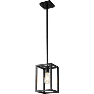 Kitchen Black Pendant Lighting Chandeliers for Dining Rooms, Mini Pendant Lights 1-Light Modern Hanging Light Fixture Matte Black Industrial for Kitchen Island