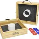 GoSports Premium Birch Wood Washer Toss Game - Portable Set Includes 2 Targets and 8 Washers - For Backyard and Outdoor Acitivies for Family and Adults