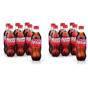 Coca-Cola Soda Soft Drinks, 16.9 fl oz Bottles, 12 Pack - Classic Cola Soft Drink Pack BEST BY AUG 25/25