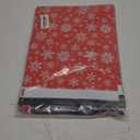 100Pcs Christmas Poly Mailers 10 x 13Inch Red Winter Snowflake Shipping Bags with Self Sealing Classic Xmas Holiday Bag Envelopes for Small Business Boutique Clothing