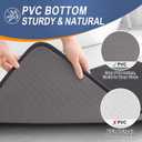 OLANLY Thick Memory Foam Bath Mat Rug 34x21, Extra Soft Absorbent Bathroom Rug, Quick Dry Bath Mats, Non-Slip, Machine Washable Carpet for Bathroom, Tub and Shower, Home Decor Accessories, Dark Grey