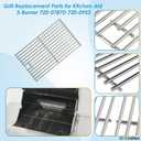 Replacement Kit for Kitchen Aid 720-0787D 730-0787D 720-0953 730-0953 720-0953L, 7MM Solid Stainless Steel Cooking Grates, Burner and Heat Plates Replacement Parts for Kitchen Aid Gas Grill