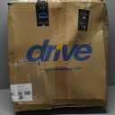 Drive Medical 11148-1 Folding Steel Bedside Commode Chair, Portable Toilet, Supports Individuals Weighing Up To 350 Lbs, with 7.5 Qt. Bucket and 13.5 Inch Seat, Grey