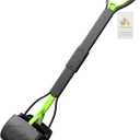 TIMINGILA 33" Long Handle Portable Pet Pooper Scooper for Large and Small Dogs,High Strength Material and Durable Spring,Great for Lawns, Grass, Dirt, Gravel