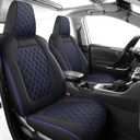 MIROZO Rav4 Seat Covers Full Set,Waterproof Car Seat Covers Fits for 2019-2025 Toyota RAV4 Non-Hybrid LE/XLE/Limited, Leather Seat Protector for Front and Rear (Not for Adv & TRD-Off,Blue)