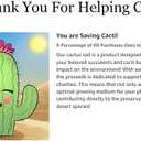 Cactus Soil Potting Mix with Mycorrhizal Fungi - 4 Quarts of Soil for Succulents and Cactus - High Drainage, Slightly Acidic, Soil for Healthy and Happy Indoor Plants