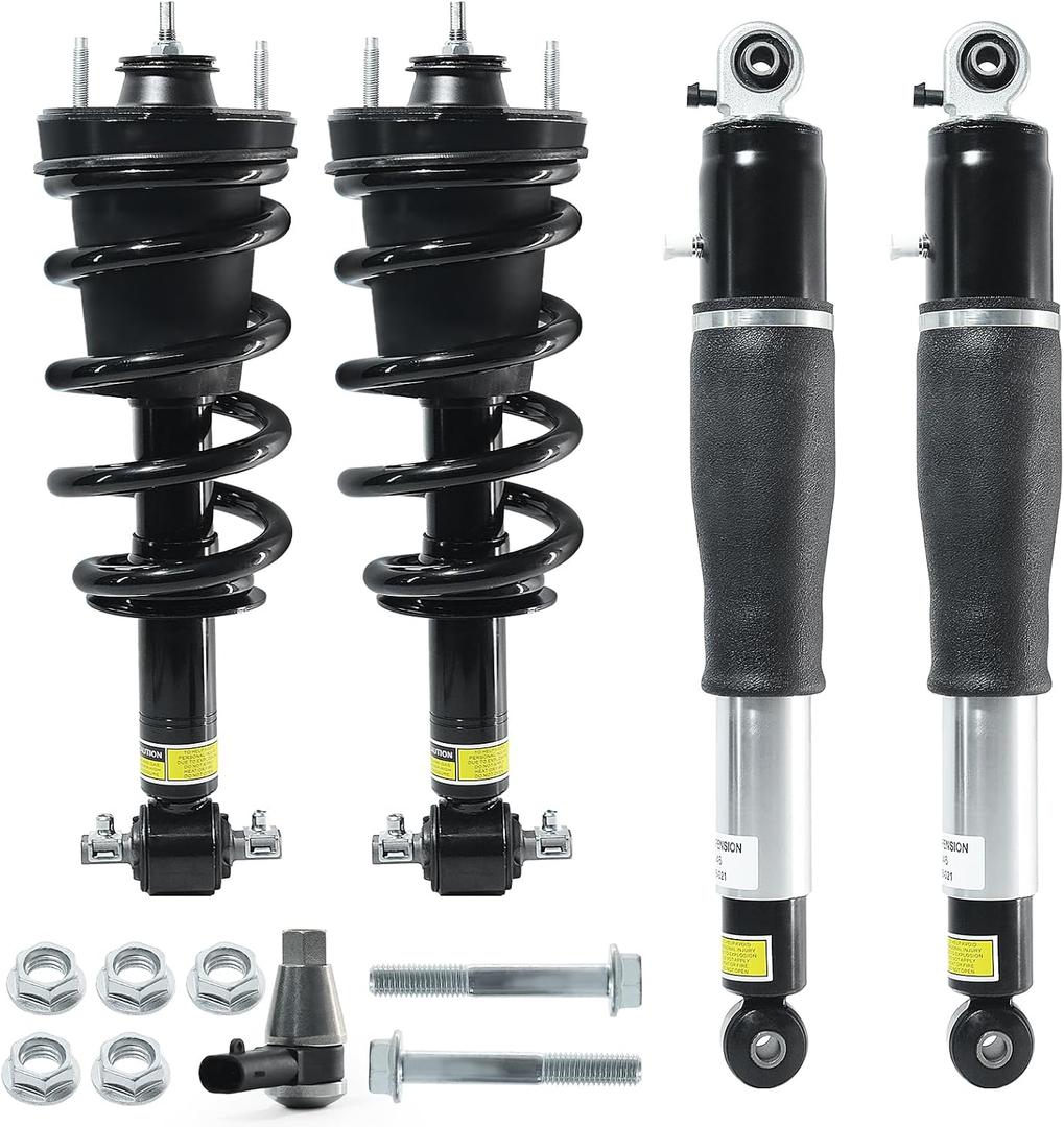 4PCS Front & Rear Shock Absorber Strut Assembly with Magnetic Ride Control, Compatible with 20072014 Cadillac Escalade, Chevy Tahoe/Suburban/Avalanche, GMC Yukon, Replace 19353951 23487280