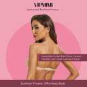 Women's Strapless Bra Push Up-Non Slip Invisible Underwire Low Back Multiway Support Padded Plunge Bra for Comfort Lift (Beige) 38B