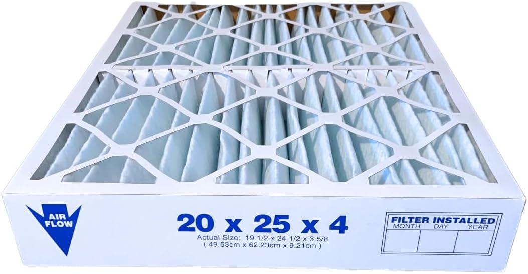 20x25x4 MERV 11 Furnace Filter compatible for TopTech TT-FM-2025 TTFM2025, TT-FM-2025QB for use in Carrier TechPure TT-MAC-2522 TT-MAC-2025- Pack of 6