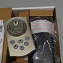 Kwikset Powerbolt 240 5-Button Keypad Satin Nickel Traditional Electronic Deadbolt Door Lock, Featuring Convenient Keyless Entry, Customizable User Codes and Auto-Locking