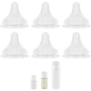 Silicone Nipple for Pigeon Baby Bottle, Size M, Medium Flow, 3m+, 6 Count