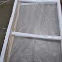 32"78" Fixed Glass Shower Panel, Bathroom Shower Doors 5/16"(8mm) Thick Clear Tempered Glass Panel, Brushed Gold Frameless Shower Door