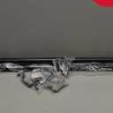 Ivilon Drapery Treatment Window Curtain Rod - Square Design 1 1/8 Rod. 72 to 144 Inch. Black
