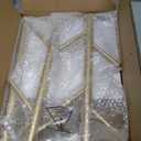 Coat Rack, Metal Freestanding Coat Rack with 8 Hooks, Sturdy Coat Tree with Natural Marble Base for Coats, Hats, Scarves and Handbags for Entryway, Hallway, Bedroom, Office,Dorm (Gold)