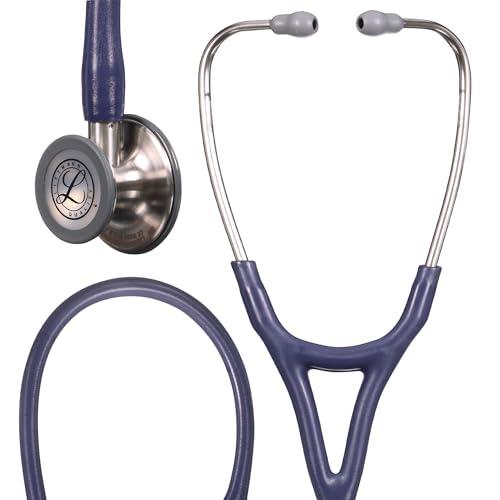 3M Littmann Cardiology IV Diagnostic Stethoscope, 6187C, More Than 2X as Loud, Weighs Less, 27" Midnight Blue Satin-Finish Tube for Added Comfort, Flexibility and Cleanability