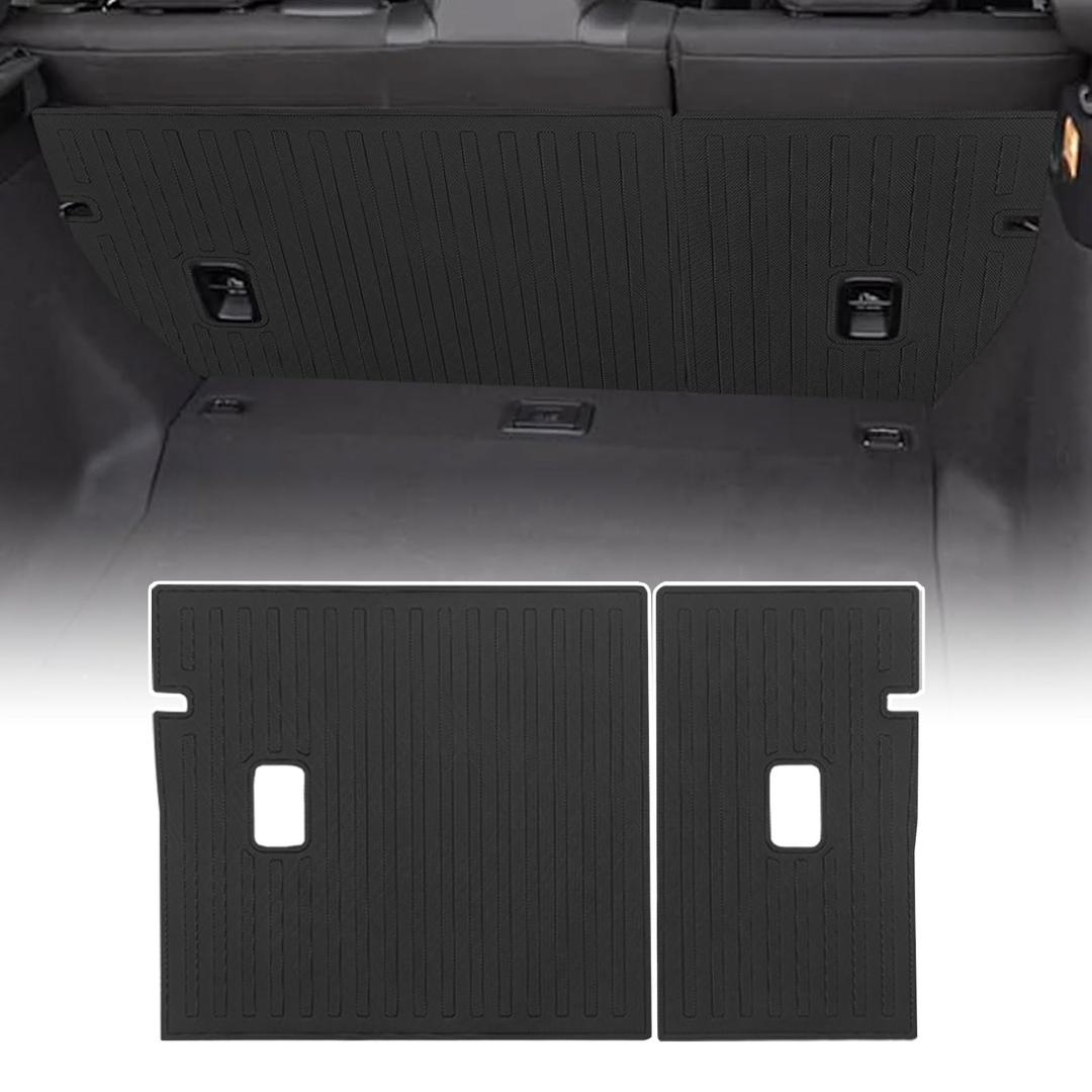 ZQULOYO Rear Seat Back Cover Backrest Mat for Honda Civic Hatchback Accessories 2022-2026 with Hook&Loop All Weather Split Dog Liner Pet Mat Protector Cargo Trunk Liner 2 PCS