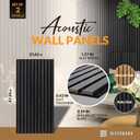 RIVERBANK Ashy Oak Wooden Slat Wall Panels, Made of Solid Wood, 2 Pcs in Size 47.24"x 23.62", Enhanced Acoustic & Sound Absorbing Design for Home & Office, Sustainable Recycled Felt (Ashy Oak)