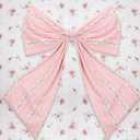 Knitgrip Large Pink Bows for Decoration 30 x 48 Inches Bow Wall Decor Coquette Party Backdrop for Coquette Bachelorette Decorations Shower Bridal Supplies
