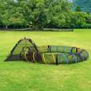 Cat Play Tunnel for Indoor and Outdoor, Kitty Play House, Cat Enclosures Easy to Connect with Cat Tent with Two Zipper Doors Outside Pet Enclosure (Fun Run Cat Tunnel),Orange 1 Pack