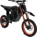 RM7 Electric Dirt Bike for Adults & Teens, 2200W Peak Ebike, 48V 22.5Ah, 37 MPH, 45 Miles, 14"/12" Tire Off-Road Electric Motorcycle, Dual Hydraulic Brakes, Fit Age 13+ (Magma Orange)