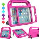 Kids Cases for iPad 10.2inch 9th/ 8th / 7th Generation, iPad Pro 10.5 inch & iPad Air 3, EVA Shockproof Handle Stand Kids Case for iPad 10.2" and 10.5'' (Rose)