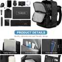 VGCUB Carry on Travel Backpack for Women Men Large Laptop Gym Work Frontier Airlines Personal Item Bag Business Airport Lightweight Backpack Flight Approved Mochilas de Viaje Black