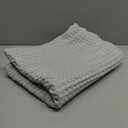 Simka Rose Cotton Soft Breathable Waffle Swaddle Blanket - Baby Receiving Blanket for Nursery, Stroller & Crib - Unisex Neutral 36x36 Inch (Grey)