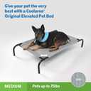 Coolaroo Original Elevated Dog Bed - Breathable Off-The-Ground Pet Bed with Cooling Fabric, Joint Relief & Moisture-Resistant Fabric, 100% Recyclable, Easy Clean, Grey, Medium