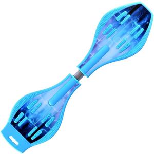 Caster Board, Deluxe Junior Skateboard with Illuminating Wheels for More Excitement,Fun and Visibility, Twistboard for Kids 8+, Upgrade Color