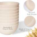 Wheat Straw Dinnerware Sets | Unbreakable Dinnerware Sets | Dishwasher Microwave Safe Dinnerware | Eco Friendly Non Breakable Dinnerware Sets | RV Outdoor Camping (Beige, Service for 8 (32 pcs))
