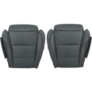 FZJDSD Black Front Driver & Passenger Side Bottom Replacement Perforated Microfiber Leather Seat Covers Compatible with Lexus GS350 F Sport 2013 2014 2015 2016 2017 2018 2019 2020