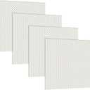 Frienda 4 Pcs Light Covers Replacement Flat Clear Prismatic Acrylic Ceiling Light Cover Panels(24" x 24" x 0.1")
