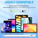 Stylus Pen for Touchscreen, Compatible for Android & iOS Phones/Tablet, Fast Charge Universal Stylus Pen for i-Phone, i-Pad, Tab A9+, High Sensitivity & Precision Stylist Pencil for Writing/Drawing