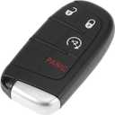 X AUTOHAUX Keyless Entry Remote Car Key Fob 433Mhz 4 Buttons M3N-40821302 for Dodge Journey 2011-2020