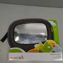 Munchkin Baby Car Mirror for Rear Facing Car Seats, Clear View Baby in-Sight Auto Mirror, Dark Grey (12.75x10 Inch (Pack of 1))