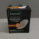 Depend Shields Incontinence Pads for Men, Light Absorbency, 58 Count 