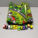 JOYIN Carpet Playmat w/ 12 Cars Pull-Back Vehicle Set for Kids Age 3+, Jumbo Play Room Rug, City Pretending Play