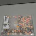 Kaciola 90 PCS Mom Silicone Beads for Keychain Making, Sunflowers Shape 15mm Silicone Focal Beads Bulk for Pens Jewelry Crafts DIY (Mama)