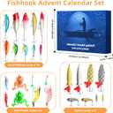 Fishing Advent Calendar 2025 Adult Fishing Advent Calendar Fishing Gifts For Men Teens Boys 24 Days Christmas Countdown Calendar Fishing Tackle Lures Gifts For Men