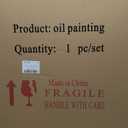 Hand-Painted 24x48 inch Black Abstract Wall Decoration Oil Painting Thick Texture Minimalist Art Home Wall Decoration Painting (Eft121)