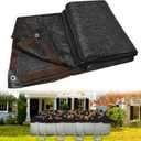 Legigo 20 X 36 Ft Rectangular Pool Leaf Net Cover, Fine Mesh Pool Cover with Reinforced Grommets, Leaf Netting Covers Suitable for 16 X 32 Ft Inground or Above Ground Pools Catching Leaves Debris